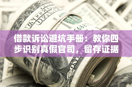 武汉借款诉讼避坑手册：教你四步识别真假官司，留存证据不踩雷