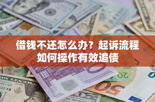 武汉借钱不还怎么办？起诉流程如何操作有效追债