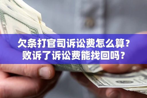 武汉欠条打官司诉讼费怎么算？败诉了诉讼费能找回吗？