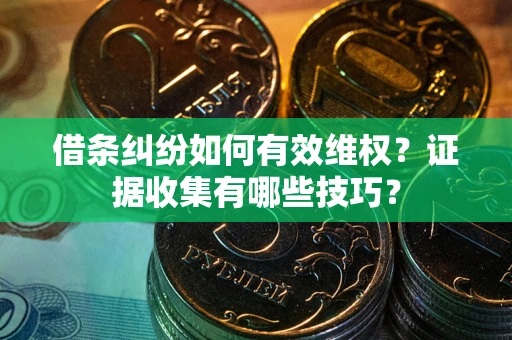 武汉借条纠纷如何有效维权？证据收集有哪些技巧？